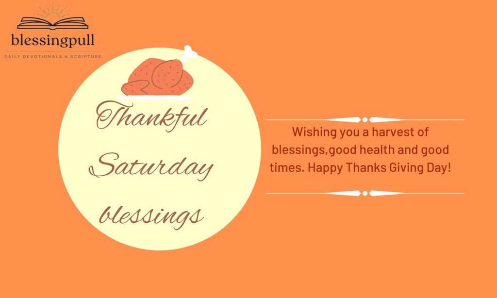 Thankful Saturday blessings