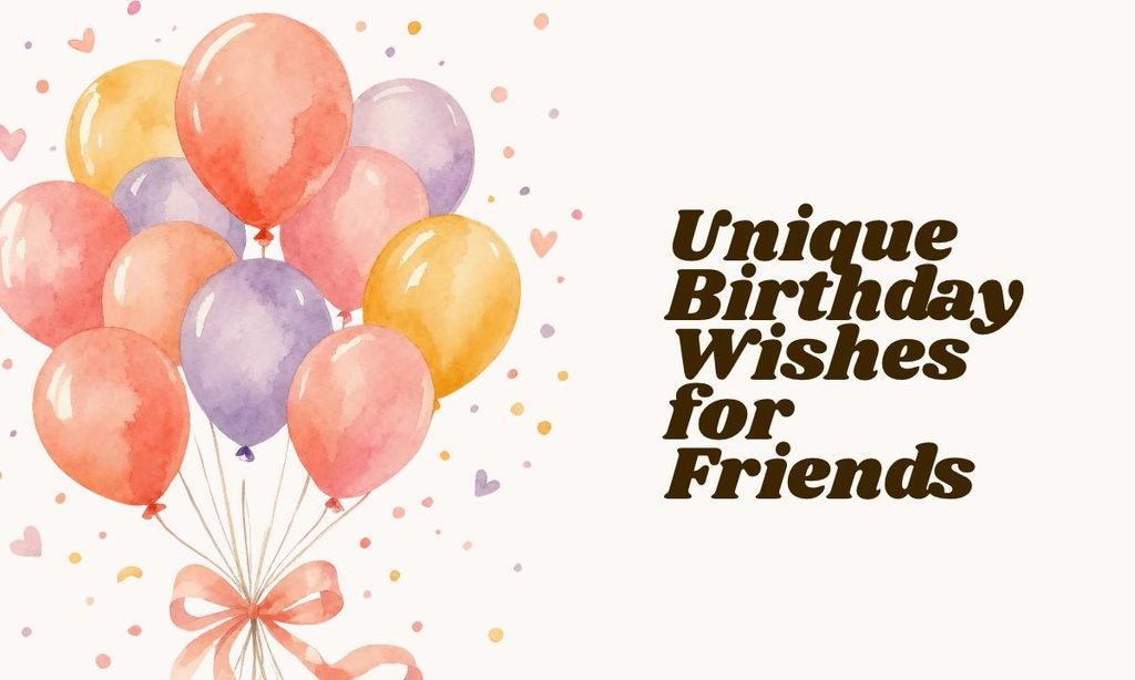 Unique Birthday Wishes for Friends