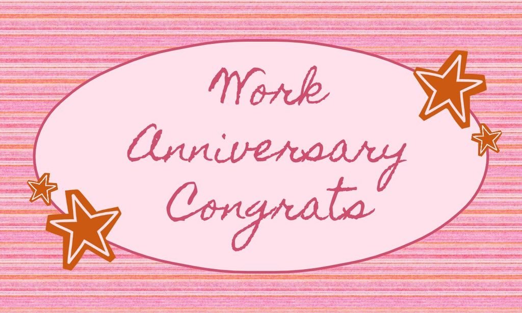 Work Anniversary Congrats